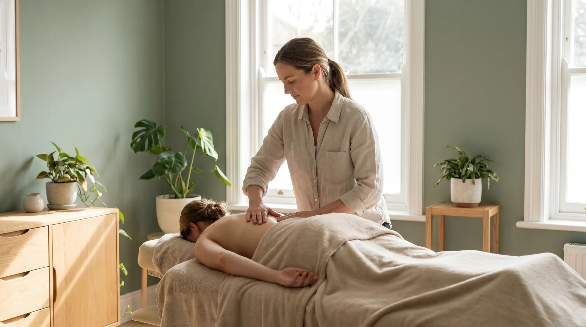 Trattamento osteopatico nello studio del Dott. Fichera